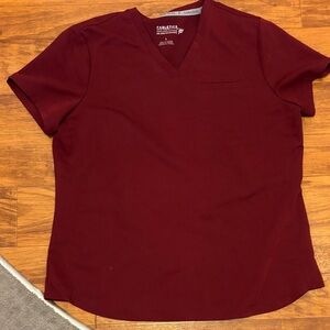 Fabletics Burgundy V-Neck Top